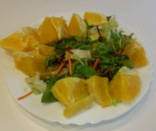 Салат из пакетика с апельсинами