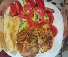 Цыпленок табака под сливками